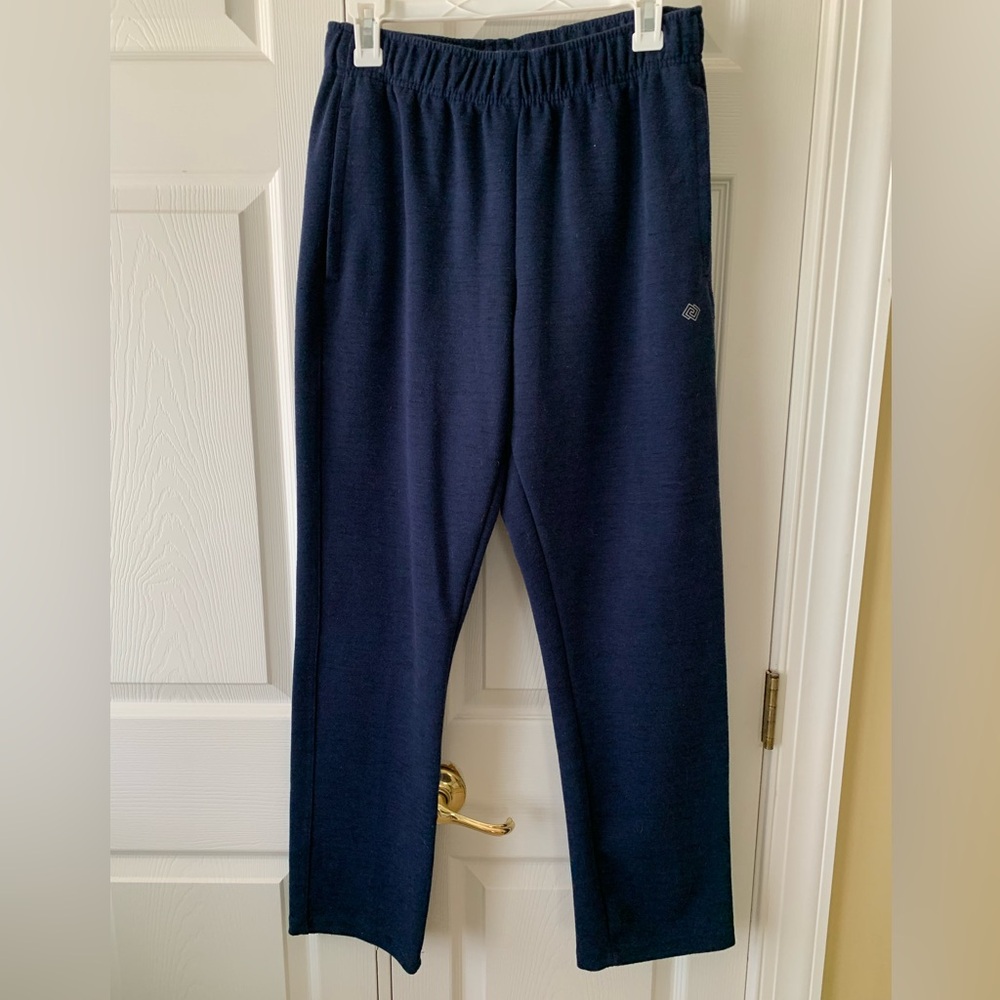 Zelos Sweatpants Men’s S Navy Blue Endurance Fleece Zippered Pocket Drawstring